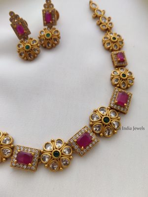 Exquisite Ruby Stone Necklace