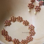 Fancy Flower Design Red Stone Choker (3)