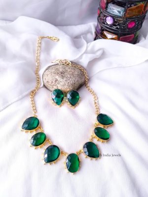 Fancy Stone Adjustable Necklace