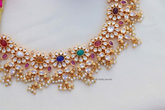 Gorgeous Navarathna Antique Necklace (2)