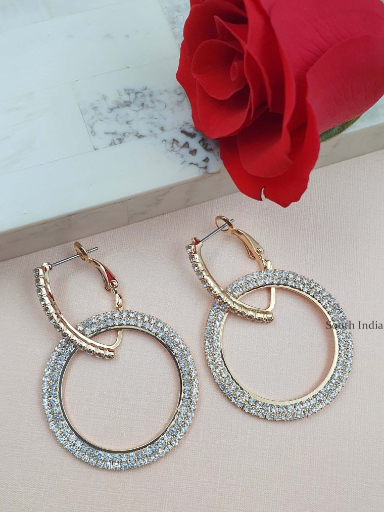 Stunning Golden Dangler Earrings (2)