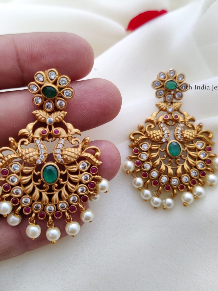 Stunning Peacock Design Earrings