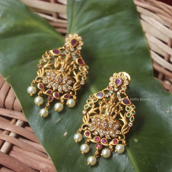 Traditional Mango Design Lakshmi Necklace