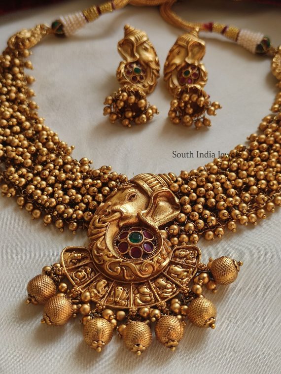 Trendy Ashtavinayaka Ghungroo Necklace