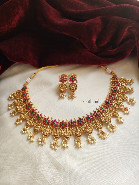 Unique Lakshmi Design Kemp Necklace