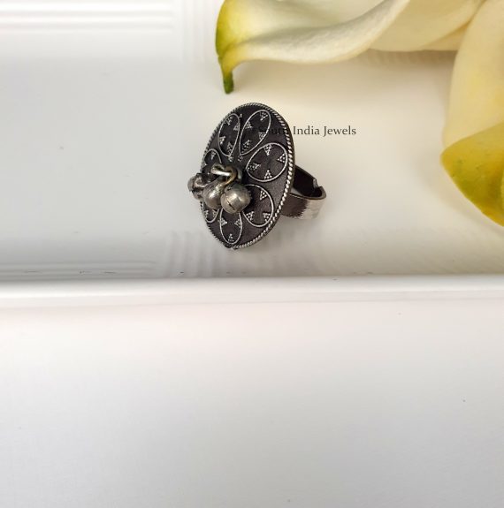 Beautiful German Silver Adjustable Finger Ring