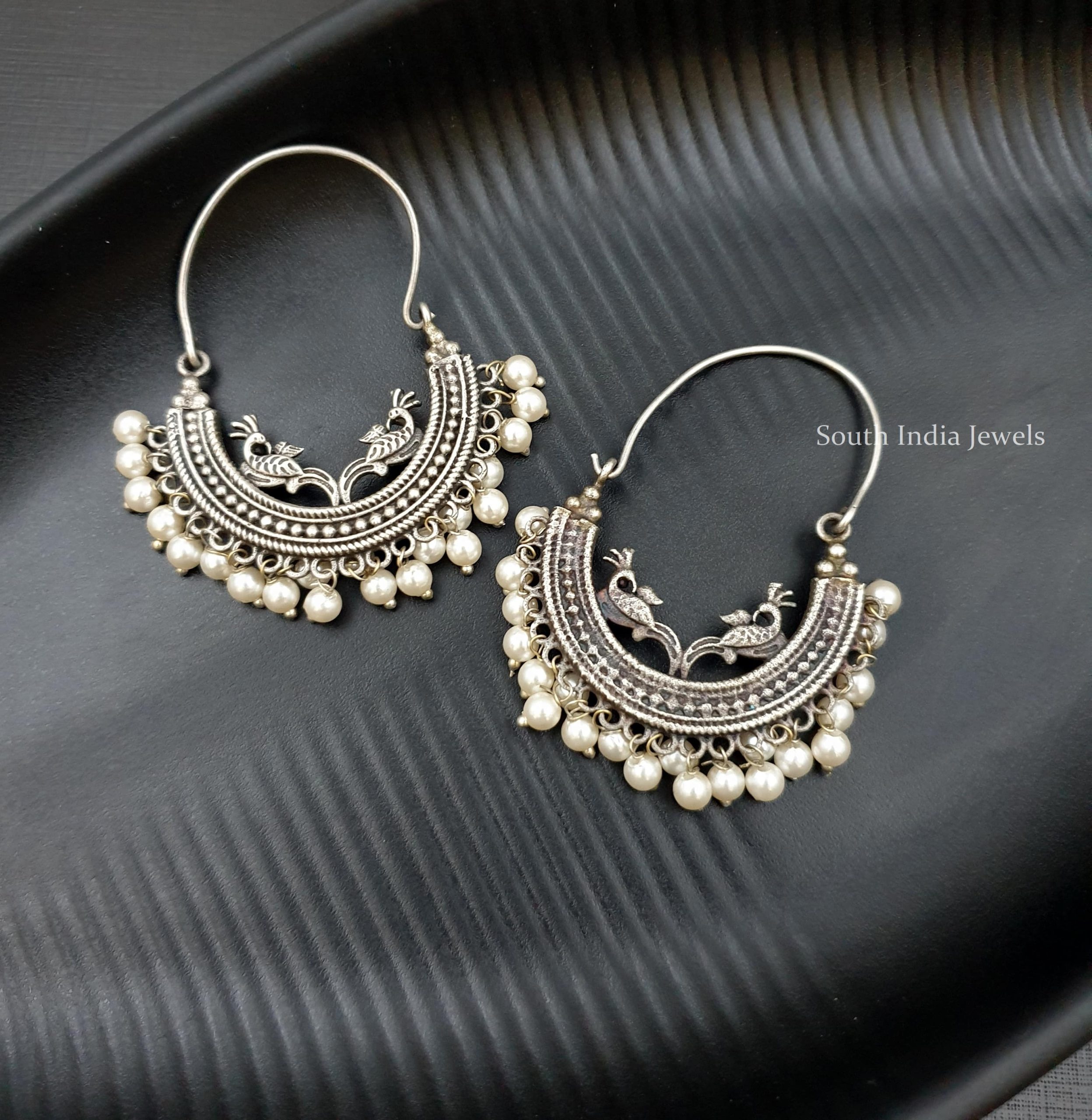 Beautiful German Silver Dangler Earrings