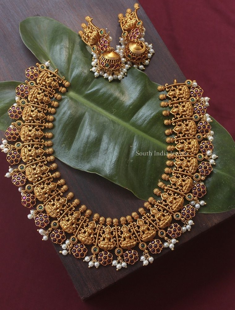 Beautiful Gold Look Alike Lakshmi Necklace