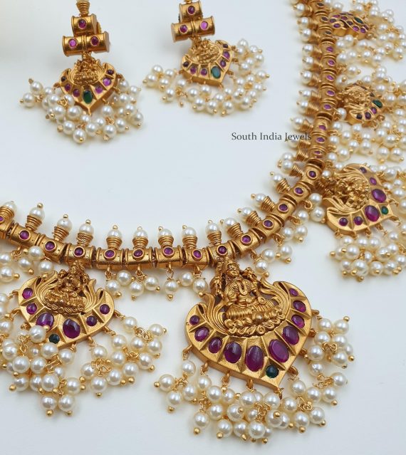 Beautiful Lakshmi Guttapusalu Necklace (2)