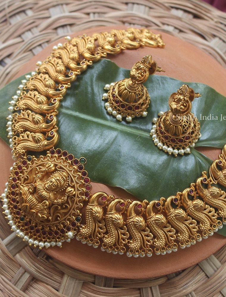 Bridal Traditional Lakshmi Necklace (3)