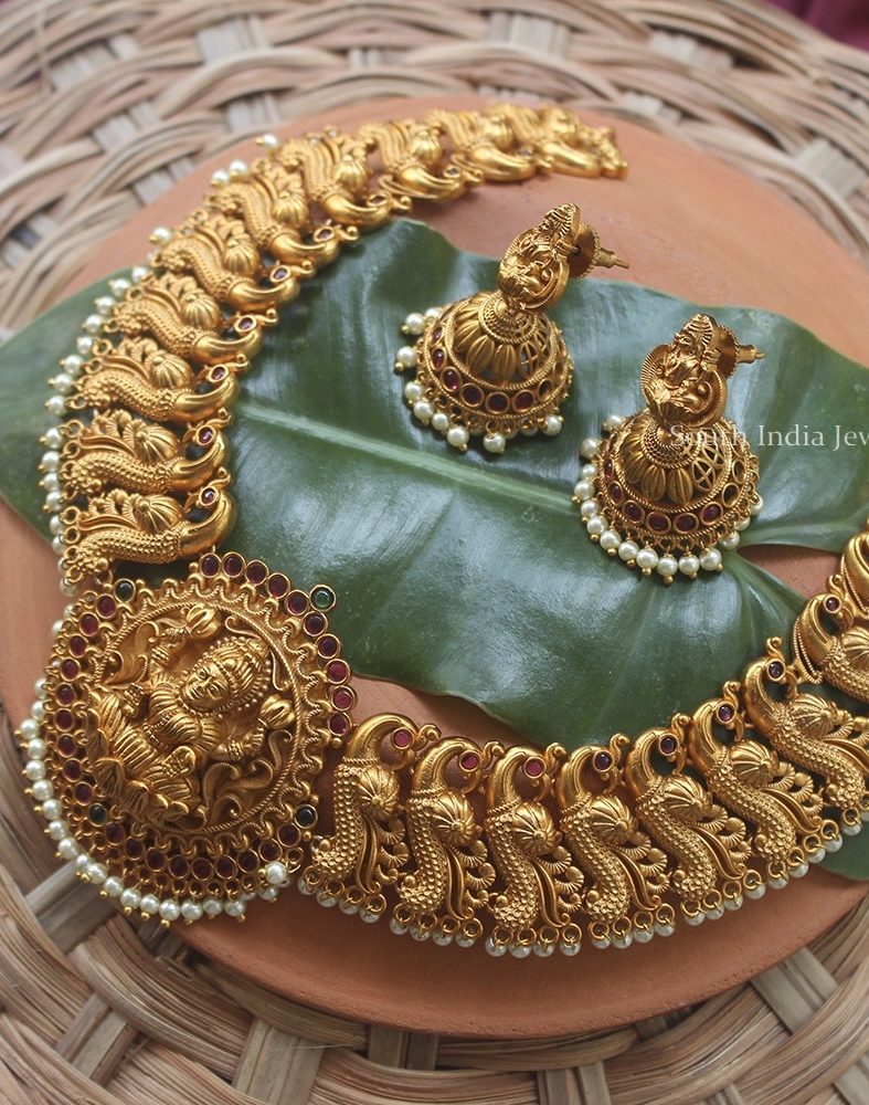 Bridal Traditional Lakshmi Necklace (3)