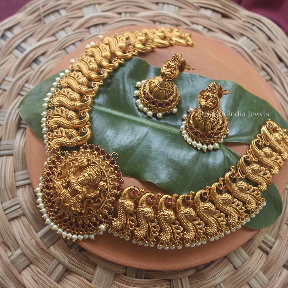 Bridal Traditional Lakshmi Necklace (3)