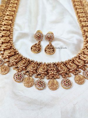Classic Lakshmi & Peacock Design Haram (3)