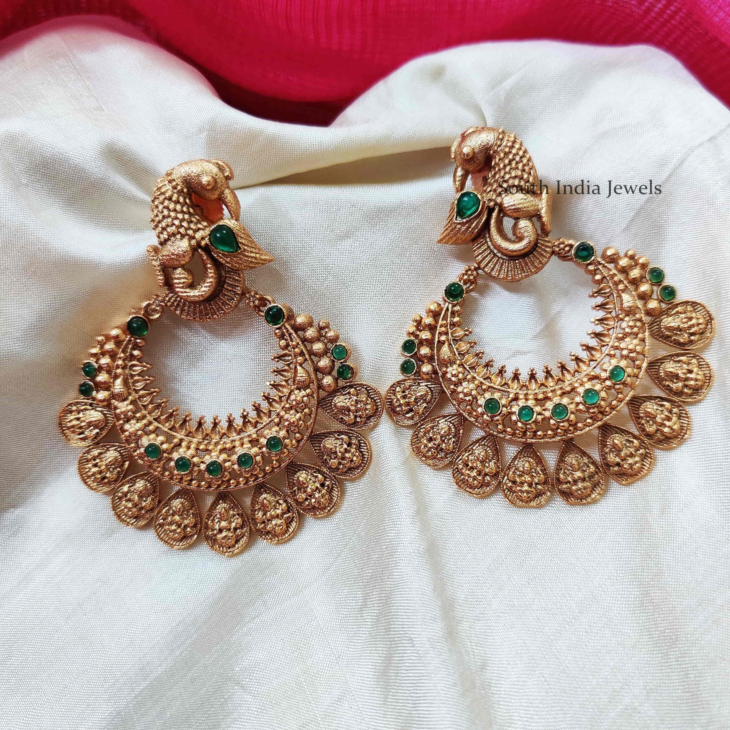 Peacock Earring| Simple Earring - South India Jewels