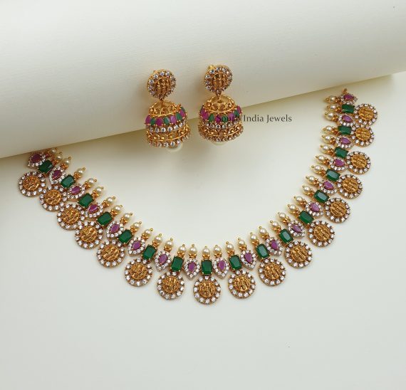 Classic Ramparivar Multi Stone Necklace