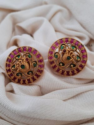 Elegant Peacock Design Earrings