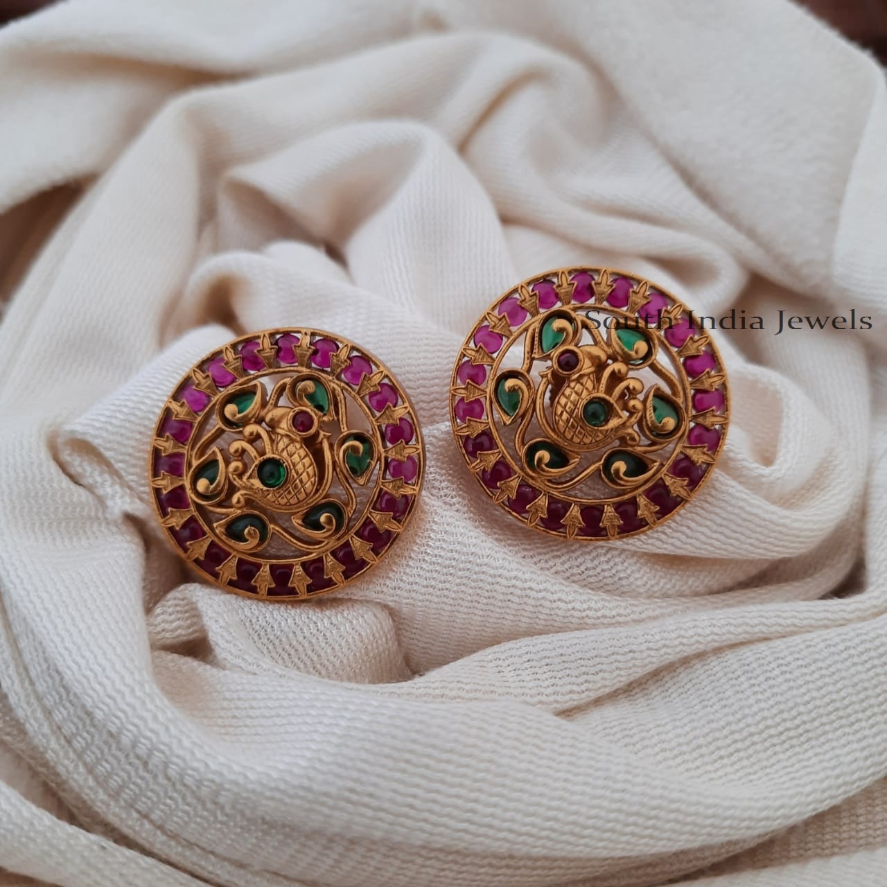 Elegant Peacock Design Earrings