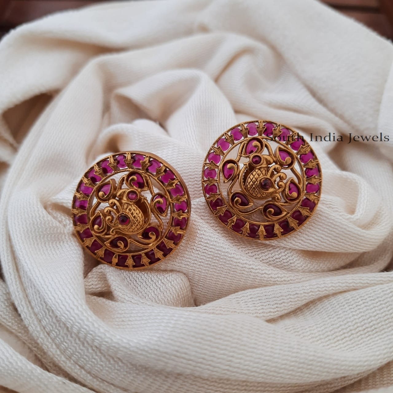 Elegant Peacock Design Earrings