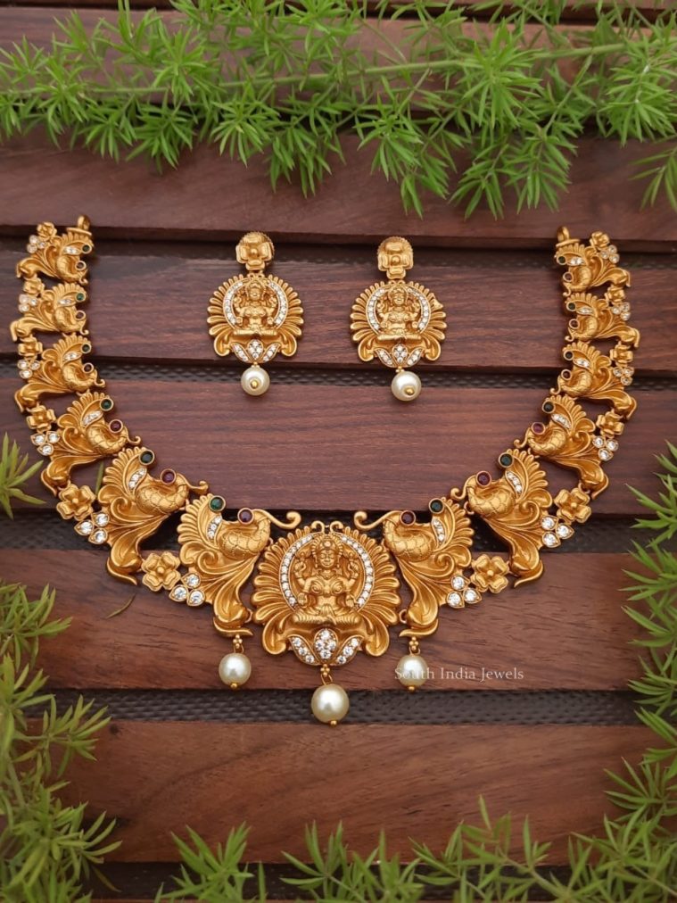 Exquisite Lakshmi Design Necklace