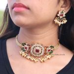 Glamorous Floral Design Choker (2)