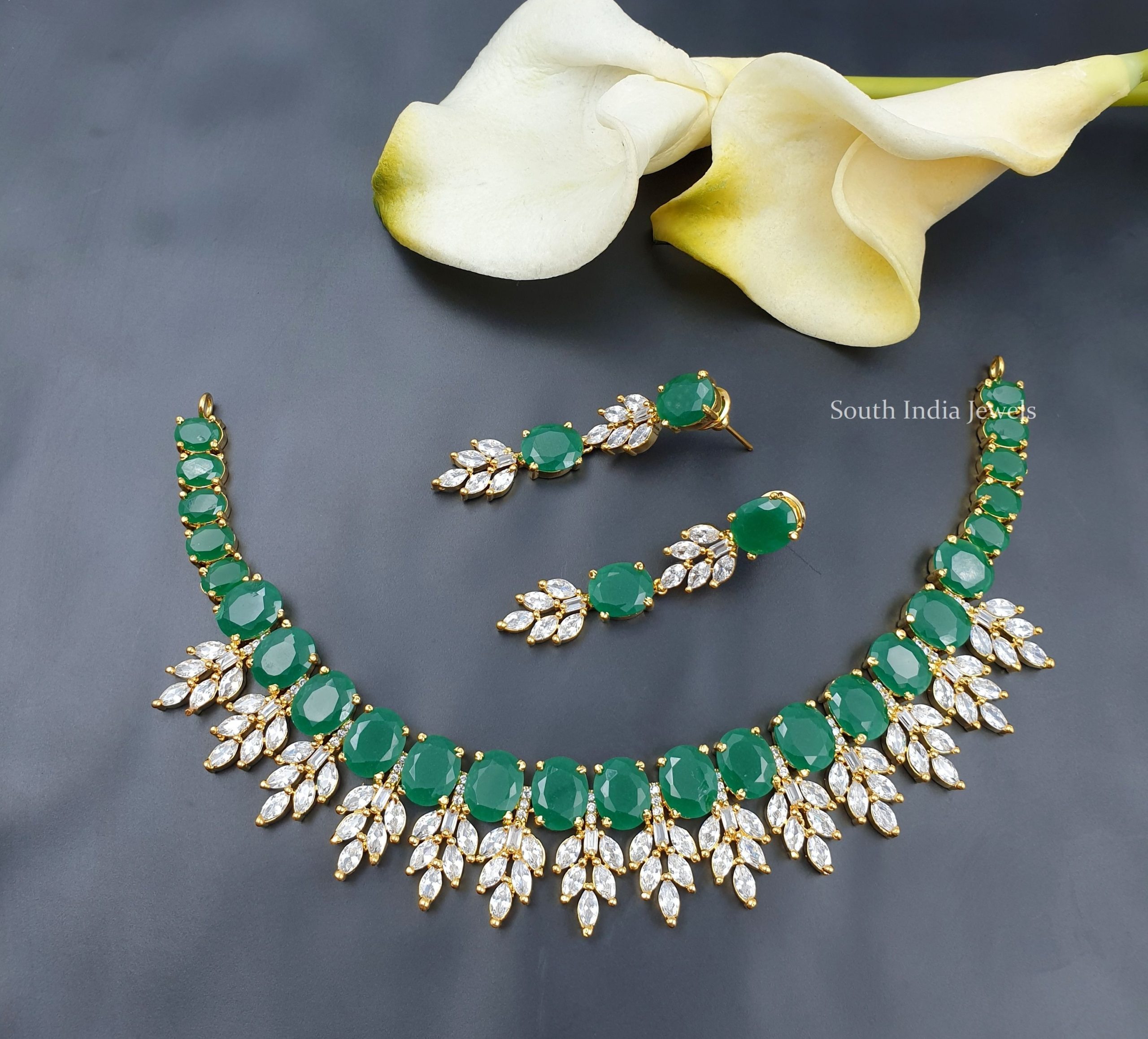 Gorgeous AD Stone Statement Necklace (4)