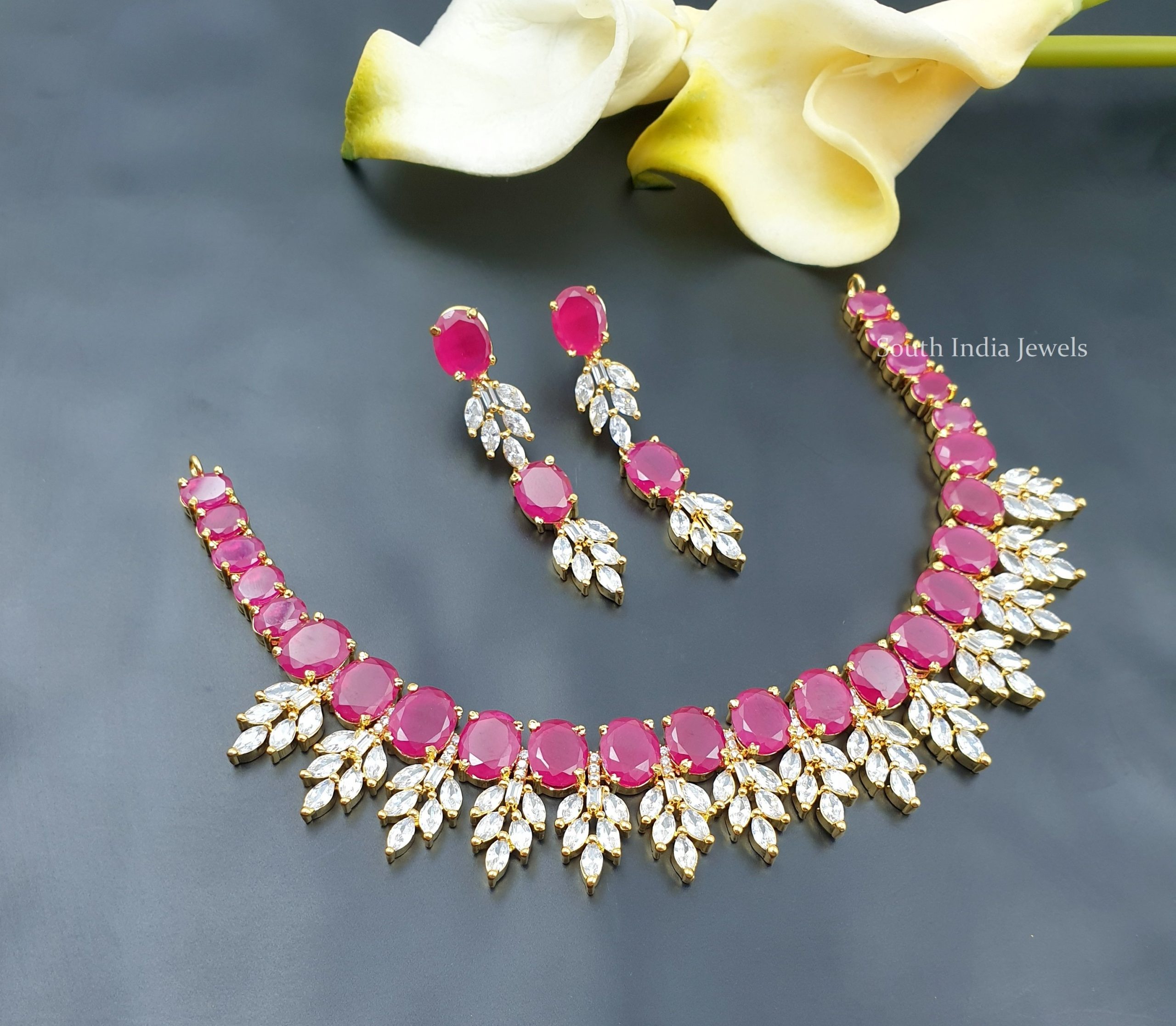 Gorgeous AD Stone Statement Necklace (6)
