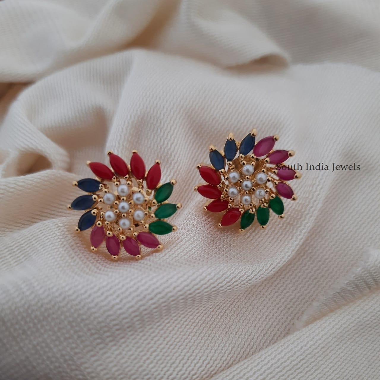 Gorgeous Multi Color Stone Earrings