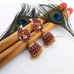 Pretty Peacock Design Jhumkas