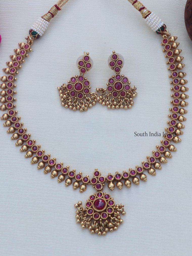 Traditional Gold Finish Necklace