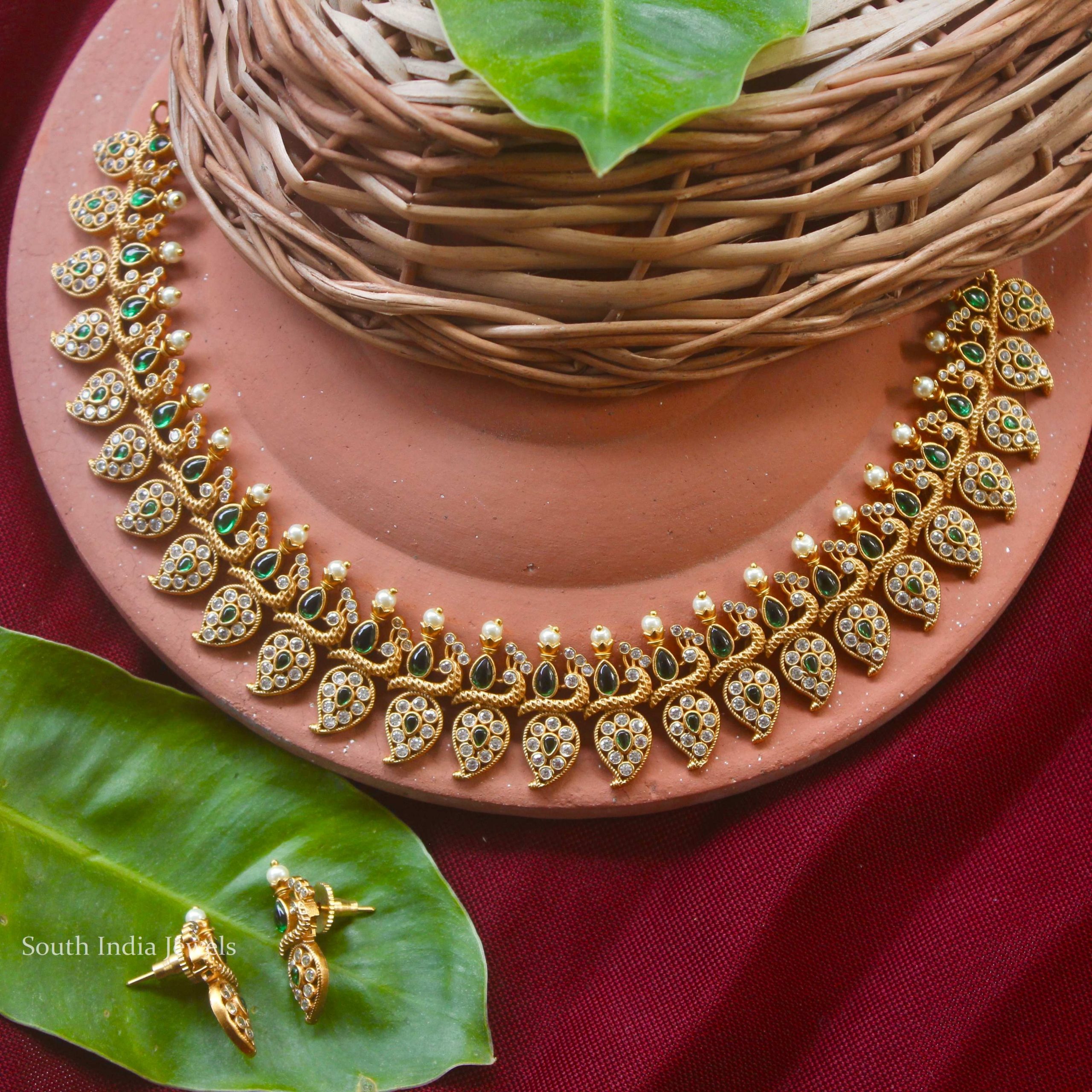 Traditional Mango Design Necklace (2)