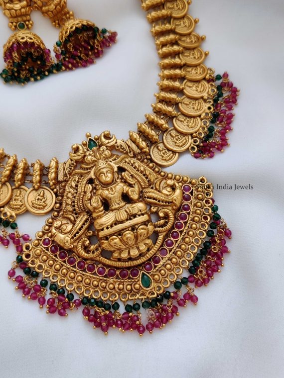 Traditional Temple Lakshmi Design Necklace (2)