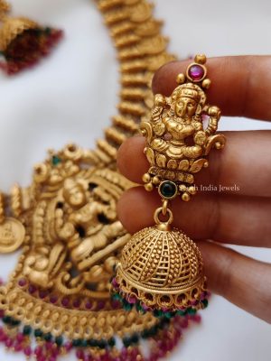 Traditional Temple Lakshmi Design Necklace (3)
