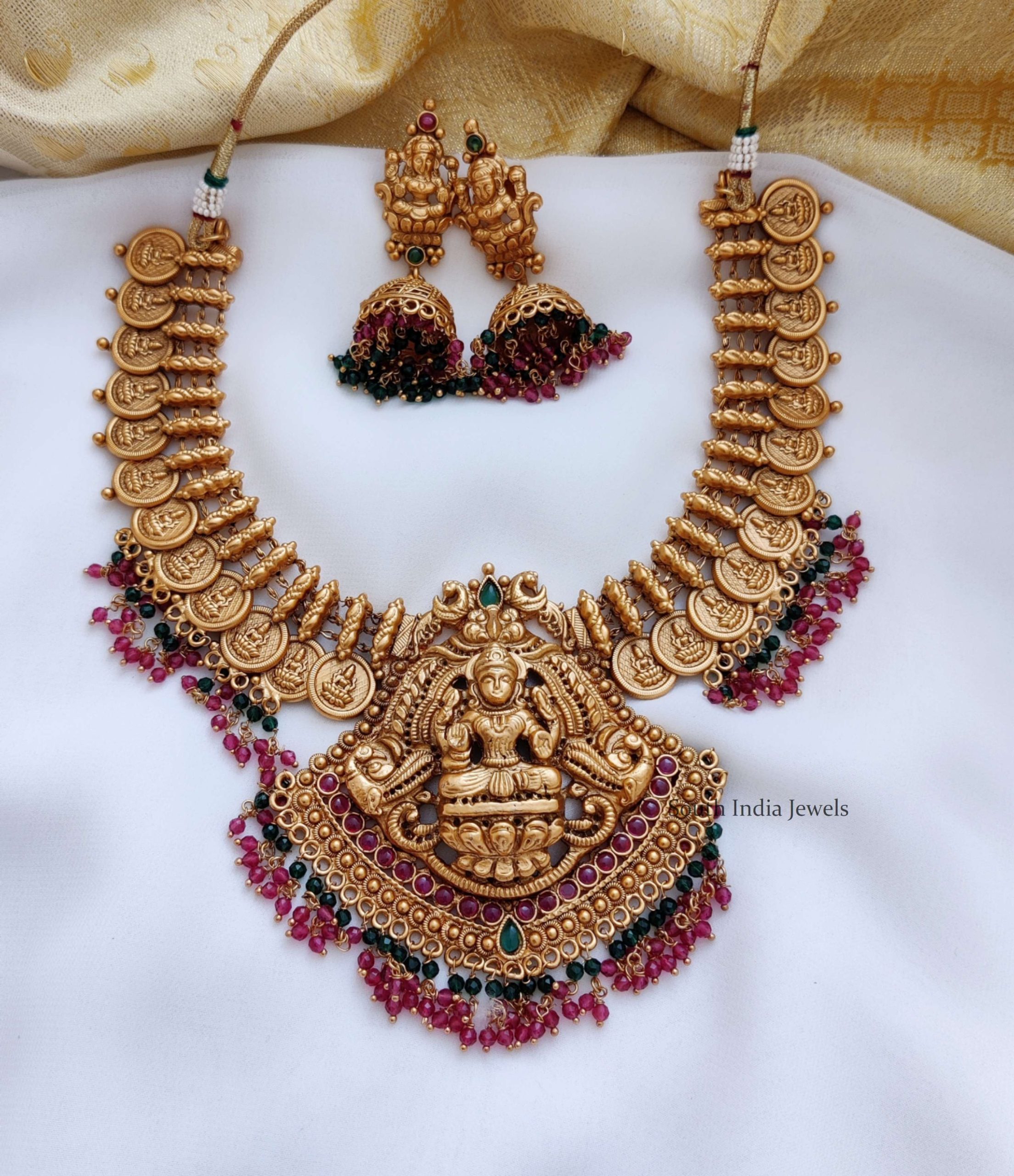 Traditional Temple Lakshmi Design Necklace