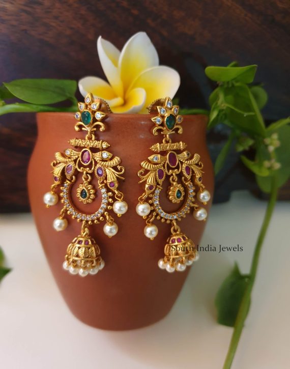 Chandbali Design Earrings | Earrings - South India Jewels