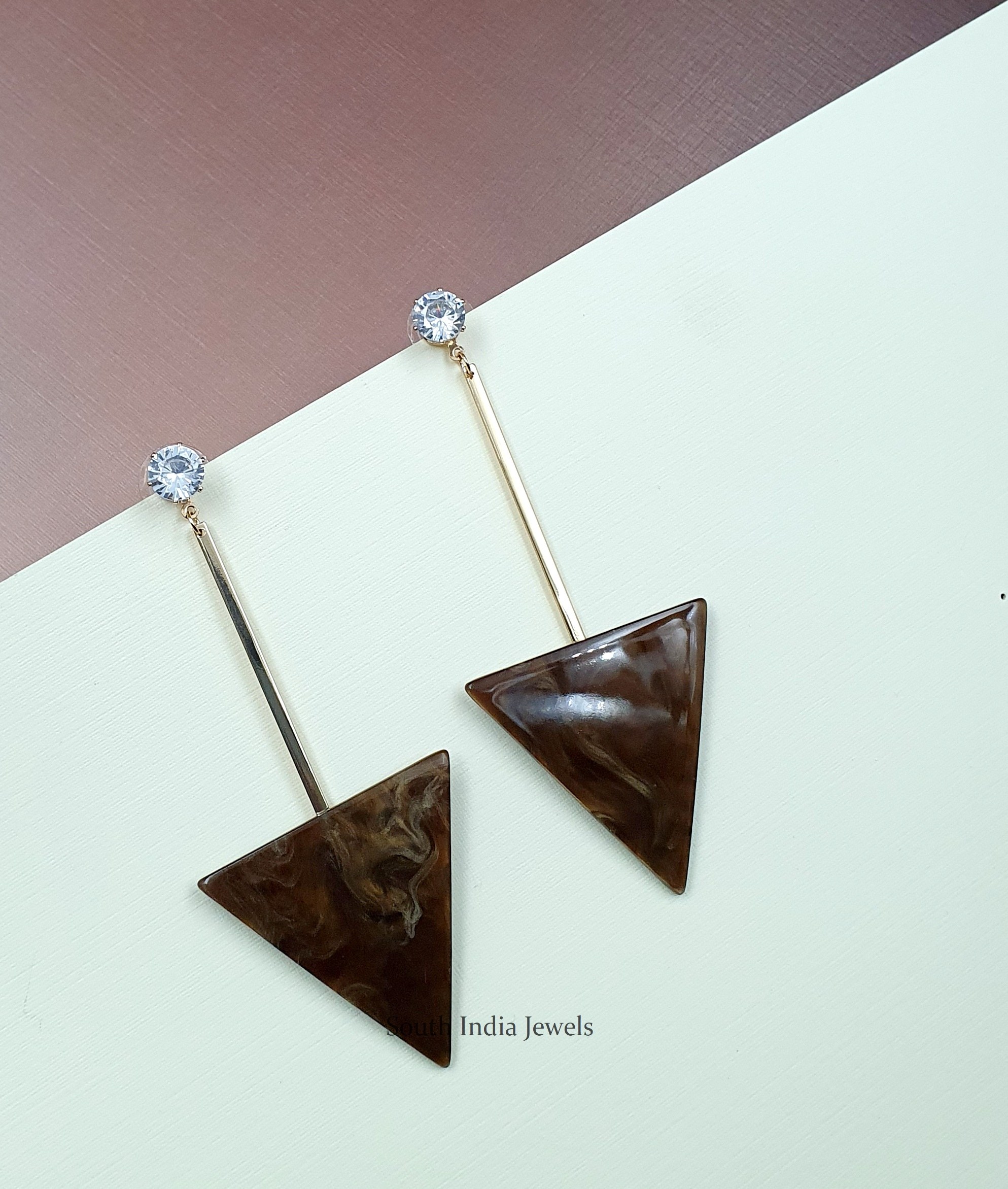 Trendy Triangle Dangler Earrings (3)