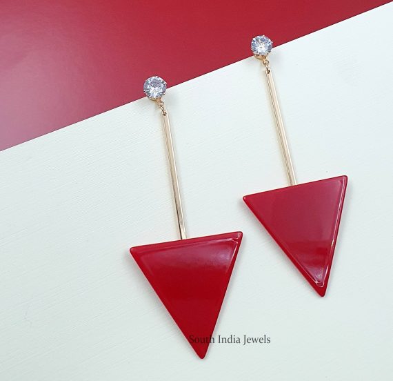 Trendy Triangle Dangler Earrings (4)