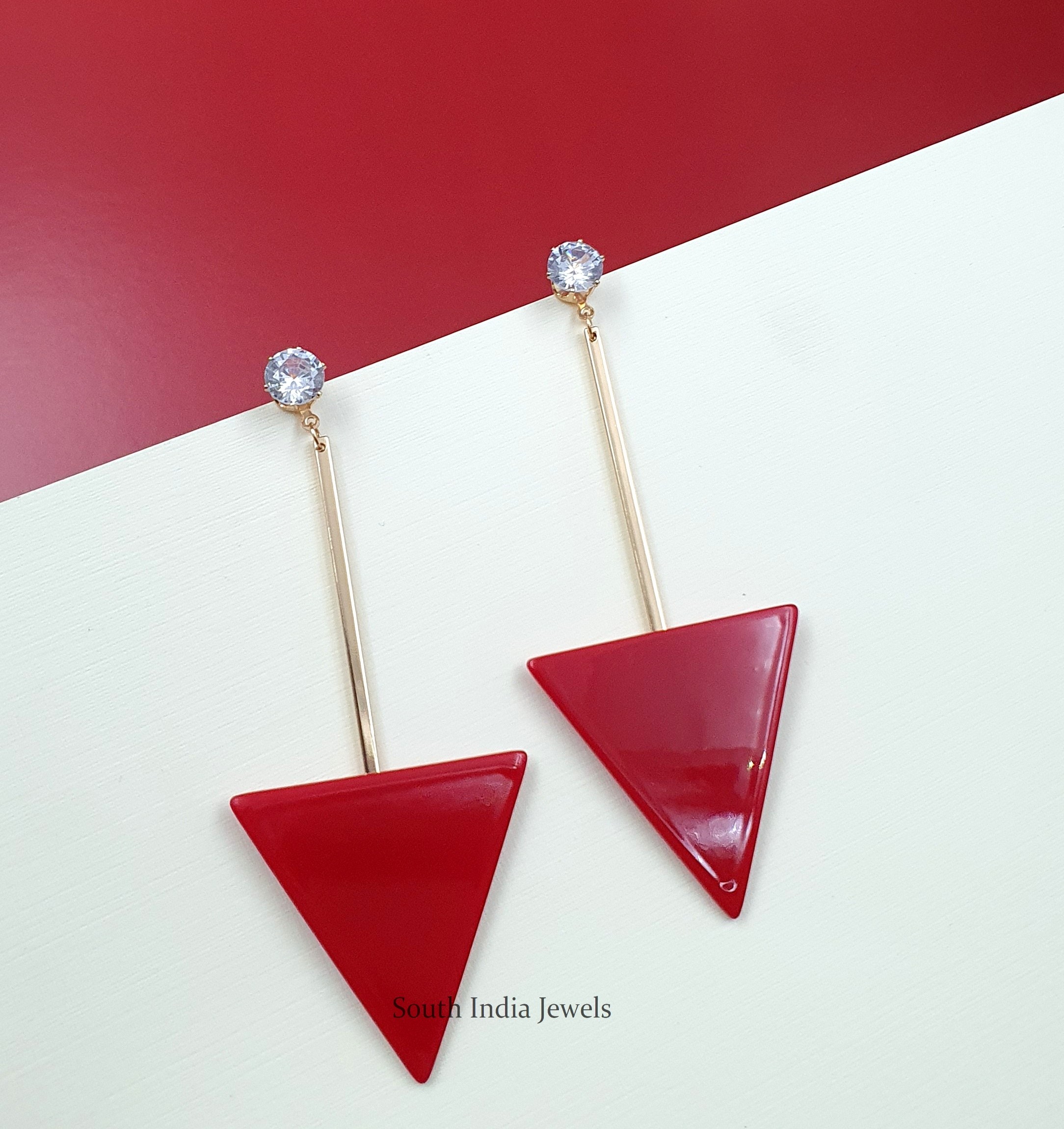 Trendy Triangle Dangler Earrings (5)