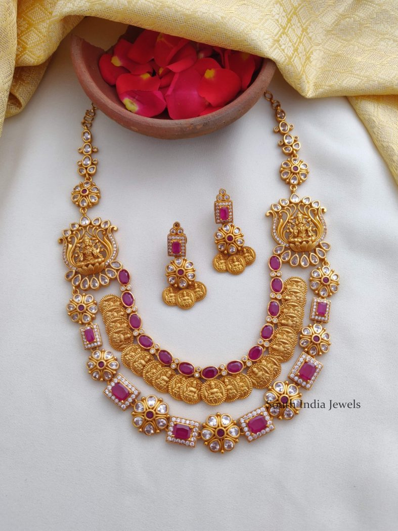 Trendy Two Layer Lakshmi Necklace