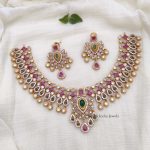 Beautiful AD Multi Stone Necklace