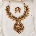 Beautiful Antique Peacock & Lakshmi Necklace