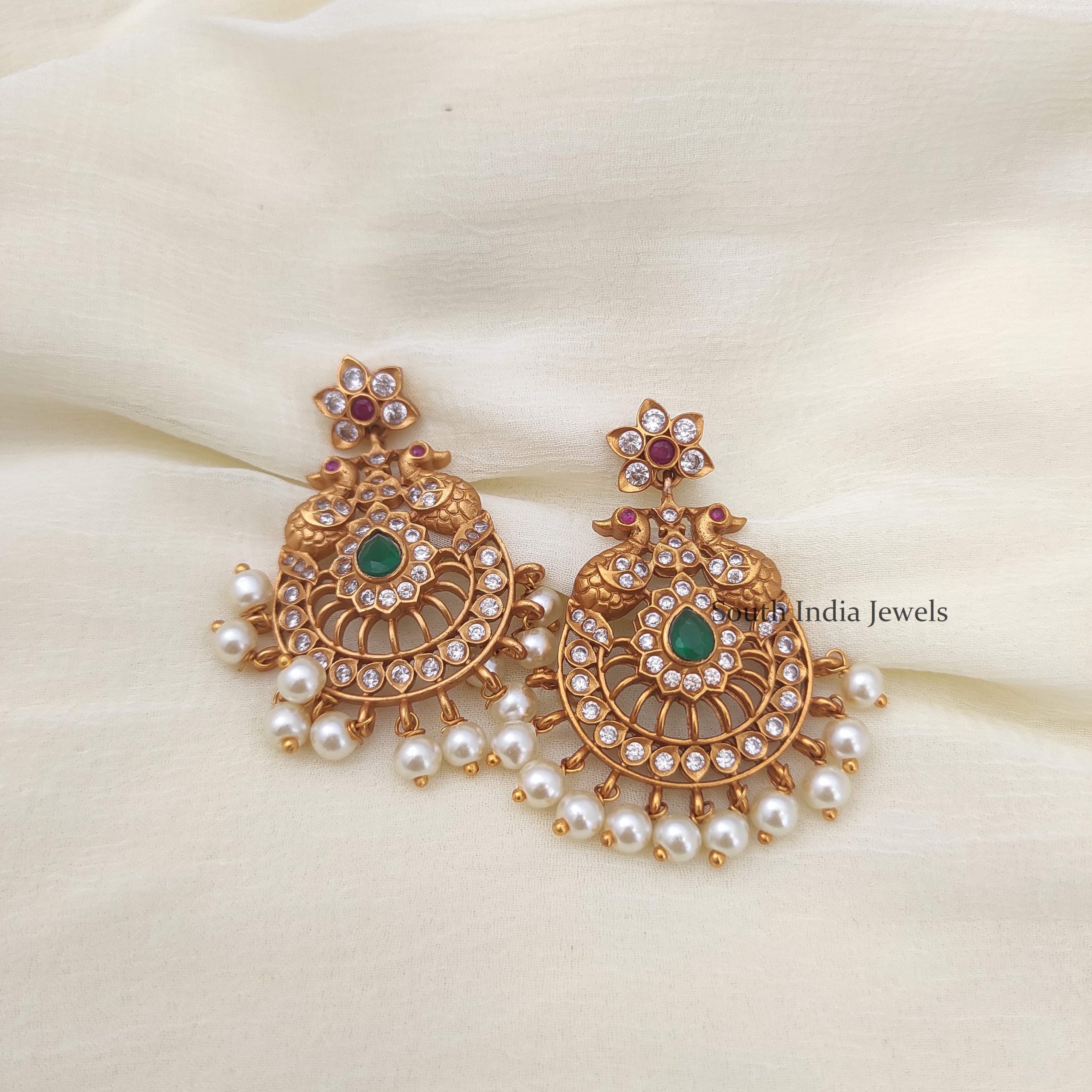Chandbali Earrings | Best Jewellers In India - South India Jewels