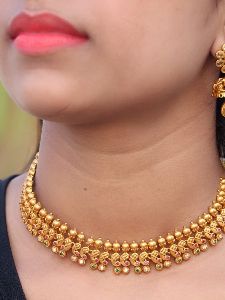 Beautiful Emerald & Pearl Necklace (4)