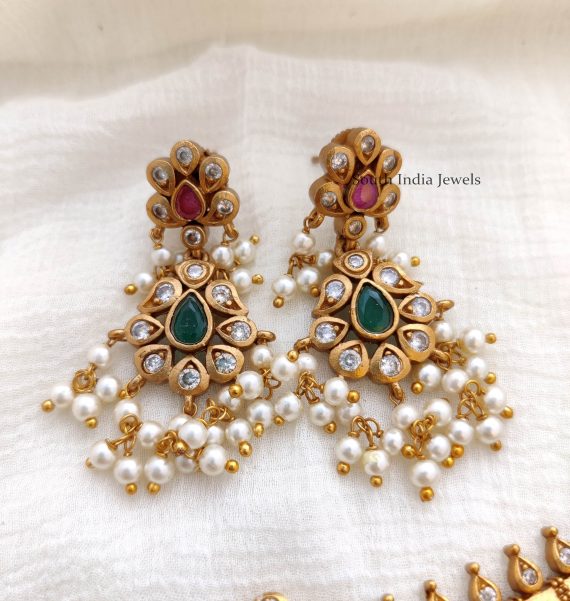 Guttapusalu Choker | Pearl Choker - South India Jewels