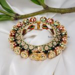 Beautiful Kundan Enamel Kada Bangle