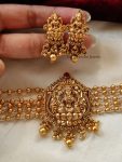 Beautiful Lakshmi Gold Beads Choker