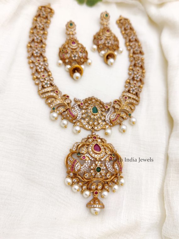 Beautiful Peacock Bridal Necklace