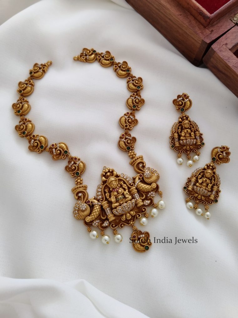 Beautiful lakshmi design Necklace - 01