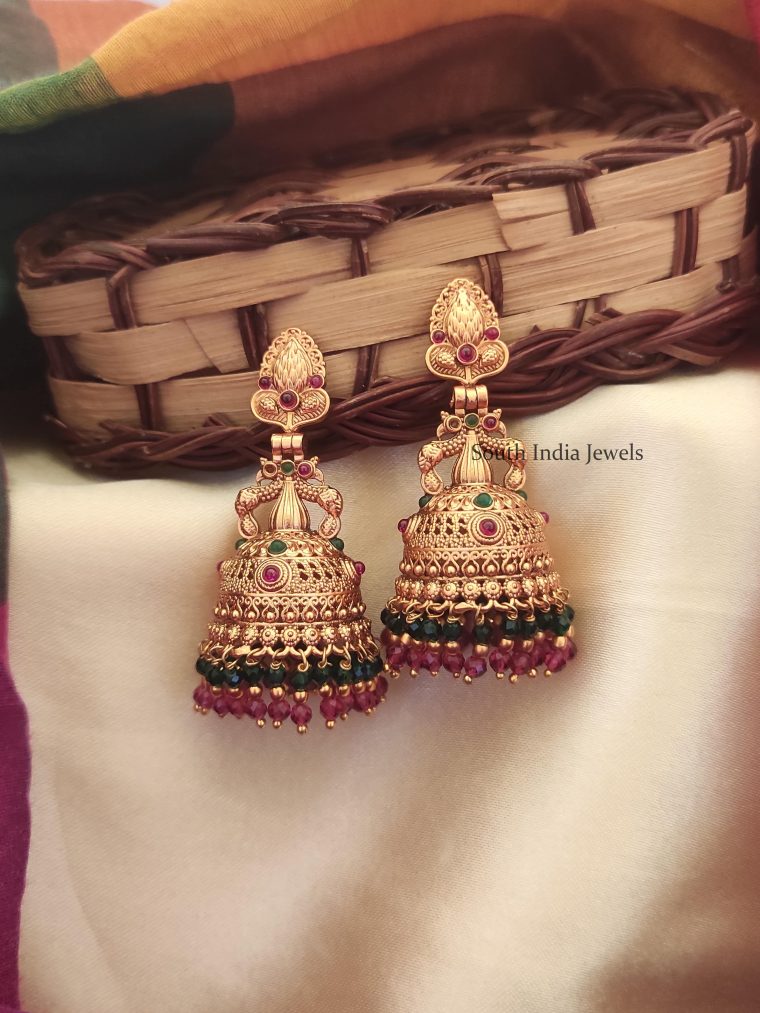 Gorgeous Double Layered Beads Jhumkas
