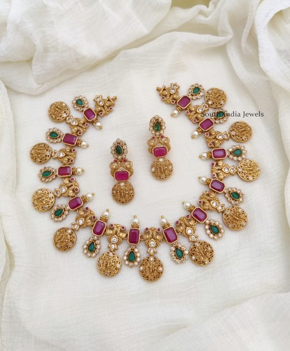 Gorgeous Ram Parivar AD Stone Necklace