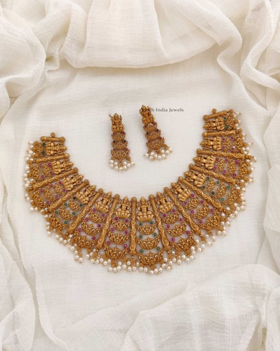 Heavy Lakshmi Bridal Necklace (2)